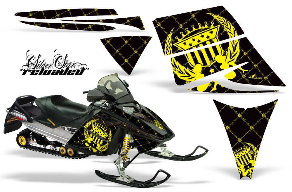 Ski-Doo Rev Graphics Kit RELOADED Yellow